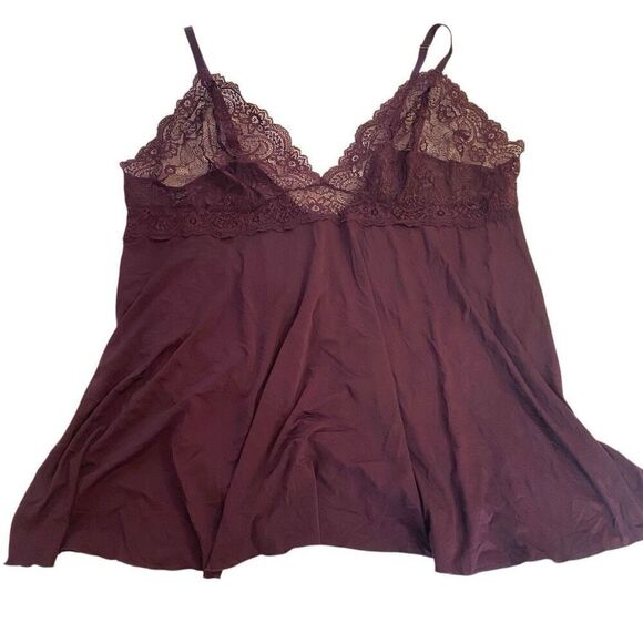 The Escante Collection plus size 3X maroon lace chemist top - Picture 1 of 6
